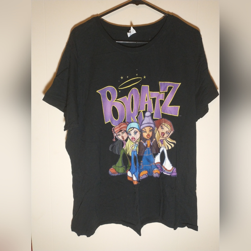 VTG / Y2K Port & Company BRATZ T-Shirt - Black 3XL